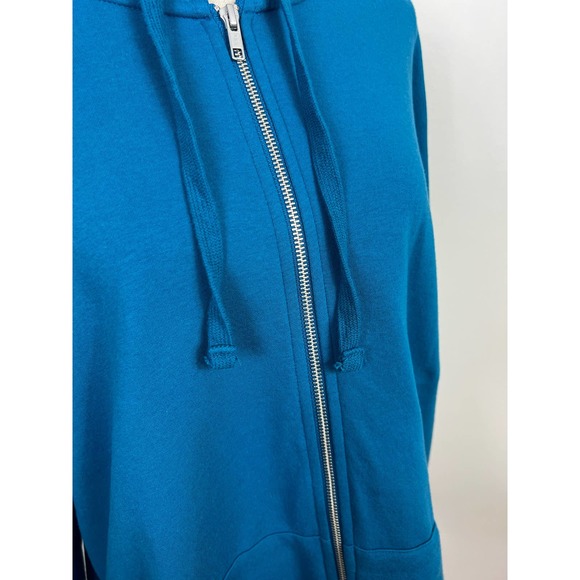 Time and Tru lightweight fleece lined  zip up hoodie sweatshirt with pockets - Picture 8 of 12